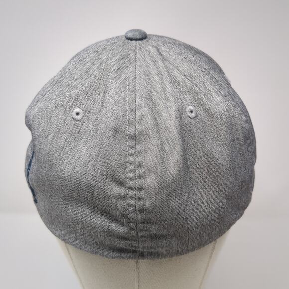 Volcom Fitted Baseball Hat Gray XL Embroidered Flexfit Vent Holes - Picture 6 of 10